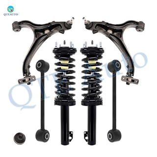 Set of 6 Front Lower Control Arm Ball Joint-Sway Bar Link-Quick Complete Strut-Coil Spring Assembly For 2005 Jeep Grand Cherokee