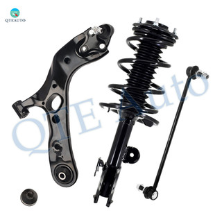 Set of 3 Front Right Lower Control Arm Ball Joint-Sway Bar Link-Quick Complete Strut-Coil Spring Assembly For 2018-2021 Lexus NX300 F Sport
