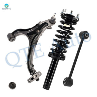 Set of 3 Front Right Lower Control Arm Ball Joint-Sway Bar Link-Quick Complete Strut-Coil Spring Assembly For 2005-2010 Jeep Grand Cherokee
