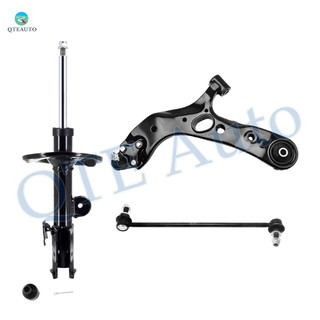 Set of 3 Front Left Lower Control Arm Ball Joint-Sway Bar Link-Suspension Strut Assembly For 2006-2012 Toyota RAV4