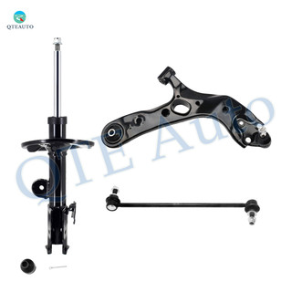 Set of 3 Front Right Lower Control Arm Ball Joint-Sway Bar Link-Suspension Strut Assembly For 2006-2012 Toyota RAV4