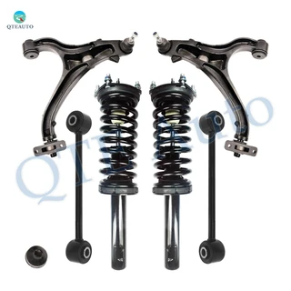 Set of 6 Front Lower Control Arm Ball Joint-Sway Bar Link-Quick Complete Strut-Coil Spring Assembly For 2005-2010 Jeep Grand Cherokee RWD