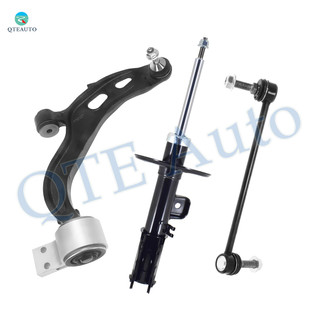 Set of 3 Front Left Lower Control Arm Ball Joint-Sway Bar Link-Suspension Strut Assembly For 2013-2015 Ford Flex