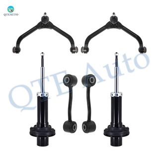 Set of 6 Front Upper Control Arm Ball Joint-Sway Bar Link-Suspension Strut Assembly For 2002-2007 Jeep Liberty
