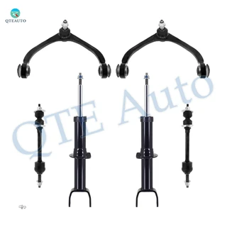 Set of 6 Front Upper Control Arm Ball Joint-Sway Bar Link-Suspension Strut Assembly For 2006-2009 Mitsubishi Raider