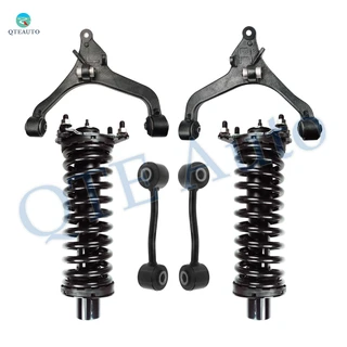Set of 6 Front Lower Control Arm-Sway Bar Link-Quick Complete Strut-Coil Spring Assembly For 2005 2006 Jeep Liberty