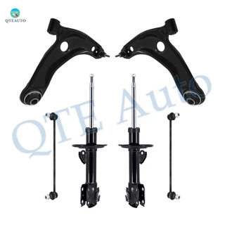 Set of 6 Front Lower Control Arm Ball Joint-Sway Bar Link-Suspension Strut Assembly For 2006-2018 Toyota Yaris
