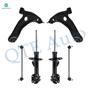 Set of 6 Front Lower Control Arm Ball Joint-Sway Bar Link-Suspension Strut Assembly For 2008-2014 Scion XD