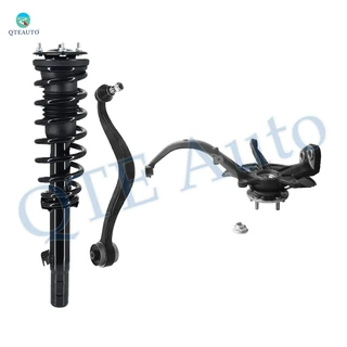 Set of 3 Front Right Lower Rearward Control Arm Ball Joint-Suspension Knuckle Assembly-Quick Complete Strut-Coil Spring Assembly For 2006-2009 Ford Fusion