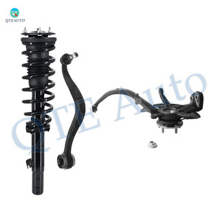 Set of 3 Front Right Lower Rearward Control Arm Ball Joint-Suspension Knuckle Assembly-Quick Complete Strut-Coil Spring Assembly For 2006-2009 Mercury Milan