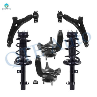 Set of 6 Front Lower Control Arm Ball Joint-Suspension Knuckle Assembly-Quick Complete Strut-Coil Spring Assembly For 2008-2011 Ford Focus