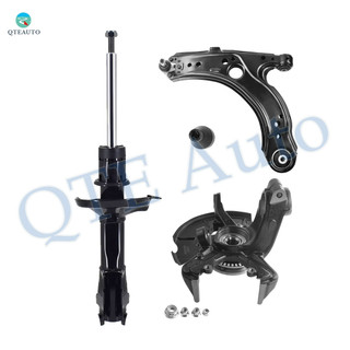 Set of 3 Front Left Lower Control Arm Ball Joint-Suspension Knuckle Assembly-Suspension Strut Assembly For 1999 Volkswagen Jetta