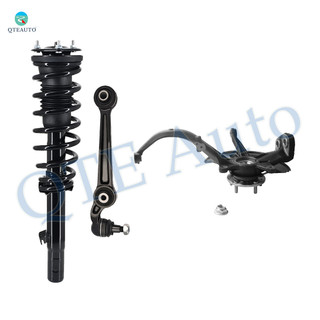 Set of 3 Front Right Lower Forward Control Arm Ball Joint-Suspension Knuckle Assembly-Quick Complete Strut-Coil Spring Assembly For 2007-2009 Mercury Milan L4