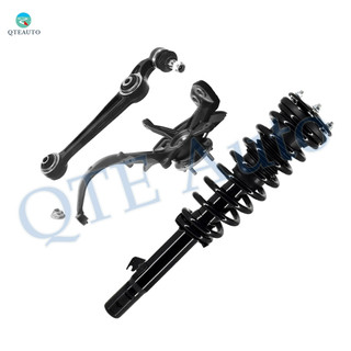 Set of 3 Front Right Lower Forward Control Arm Ball Joint-Suspension Knuckle Assembly-Quick Complete Strut-Coil Spring Assembly For 2006 2007 Ford Fusion