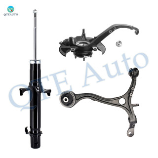 Set of 3 Front Left Lower Control Arm-Suspension Knuckle Assembly-Suspension Strut Assembly For 2008-2012 Honda Accord