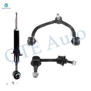 Set of 3 Front Left Upper Control Arm Ball Joint-Sway Bar Link-Suspension Strut Assembly For 2003-2005 Ford Expedition