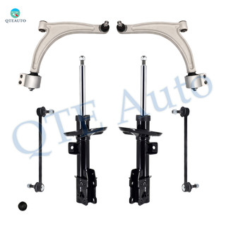 Set of 6 Front Lower Control Arm Ball Joint-Sway Bar Link-Suspension Strut Assembly For 2004-2009 Chevrolet Malibu
