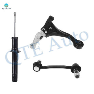 Set of 3 Front Right Lower Control Arm-Sway Bar Link-Suspension Strut Assembly For 2006-2008 Hyundai Sonata