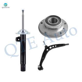 Set of 3 Front Left Lower Control Arm Ball Joint-Wheel Hub Bearing Assembly-Suspension Strut Assembly For 1999 BMW 328I
