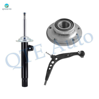 Set of 3 Front Right Lower Control Arm Ball Joint-Wheel Hub Bearing Assembly-Suspension Strut Assembly For 1999 BMW 328I