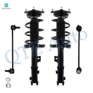 Set of 4 Front Sway Bar Link-Quick Complete Strut-Coil Spring Assembly For 2015-2019 KIA Soul EV