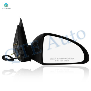 Right Passenger Side Mirror, Power Adjust Non-Heated Textured Black Manual Folding For 2004-2008 Chevrolet Malibu No Signal Light No Blind Spot Feature No Memory