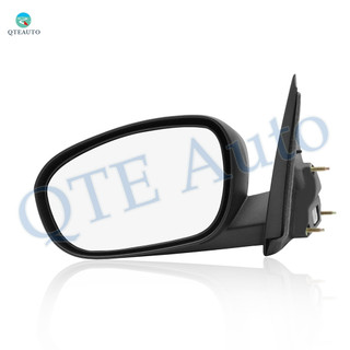 Left Driver Side Mirror, Power Adjust Heated Textured Black Non-Folding For 2005-2008 Dodge Magnum No Signal Light No Blind Spot Feature No Memory