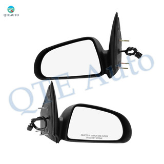 Driver & Passenger Side Mirrors, Power Adjust Non-Heated Textured Black Non-Folding For 2004-2009 Dodge Durango No Signal Light No Blind Spot Feature No Memory