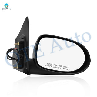 Right Passenger Side Mirror, Power Adjust Non-Heated Textured Black Non-Folding For 2007-2009 Dodge Caliber No Signal Light No Blind Spot Feature No Memory