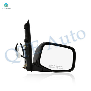 Right Passenger Side Mirror, Power Adjust Non-Heated Textured Black Manual Folding For 2011-2013 Honda Odyssey No Signal Light No Blind Spot Feature No Memory