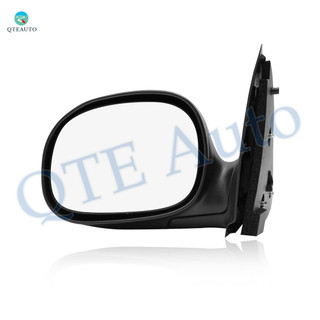 Left Driver Side Mirror, Manual Adjust Non-Heated Paintable Manual Folding For 1997-2002 Ford F-150 No Signal Light No Blind Spot Feature No Memory