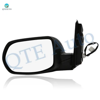Left Driver Side Mirror, Power Adjust Non-Heated Paintable Manual Folding For 2012-2016 Honda CR-V No Signal Light No Blind Spot Feature No Memory