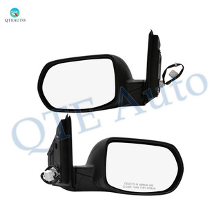 Driver & Passenger Side Mirrors, Power Adjust Non-Heated Paintable Manual Folding For 2012-2014 Honda CR-V No Signal Light No Blind Spot Feature No Memory