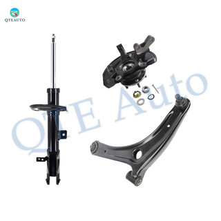 Set of 3 Front Left Lower Control Arm Ball Joint-Suspension Knuckle Assembly-Suspension Strut Assembly For 2007-2010 Jeep Patriot