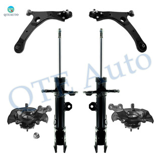 Set of 6 Front Lower Control Arm Ball Joint-Suspension Knuckle Assembly-Suspension Strut Assembly For 2014-2017 Toyota Corolla