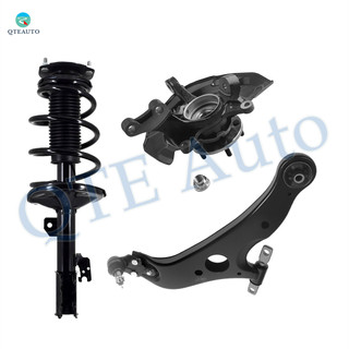 Set of 3 Front Right Lower Control Arm Ball Joint-Suspension Knuckle Assembly-Quick Complete Strut-Coil Spring Assembly For 2004-2006 Toyota Sienna