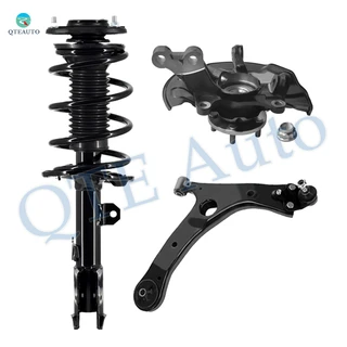 Set of 3 Front Right Lower Control Arm Ball Joint-Suspension Knuckle Assembly-Quick Complete Strut-Coil Spring Assembly For 2014-2017 Toyota Corolla