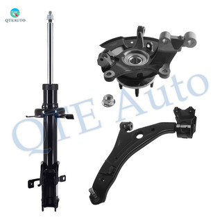 Set of 3 Front Left Lower Control Arm Ball Joint-Suspension Knuckle Assembly-Suspension Strut Assembly For 2007 2008 Ford Edge
