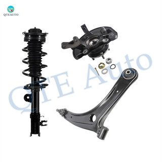 Set of 3 Front Right Lower Control Arm Ball Joint-Suspension Knuckle Assembly-Quick Complete Strut-Coil Spring Assembly For 2017 Jeep Compass AWD