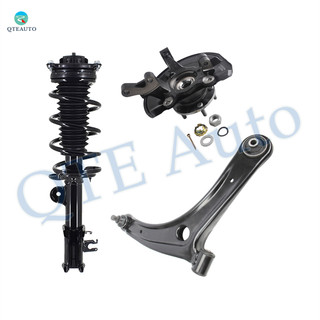 Set of 3 Front Right Lower Control Arm Ball Joint-Suspension Knuckle Assembly-Quick Complete Strut-Coil Spring Assembly For 2017 Jeep Compass FWD