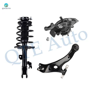Set of 3 Front Right Lower Control Arm Ball Joint-Quick Complete Strut-Coil Spring Assembly-Suspension Knuckle Assembly For 2007-2011 Toyota Camry