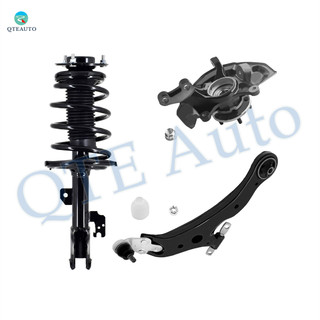 Set of 3 Front Right Lower Control Arm Ball Joint-Suspension Knuckle Assembly-Quick Complete Strut-Coil Spring Assembly For 2007-2011 Toyota Camry