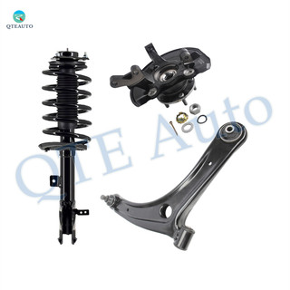 Set of 3 Front Right Lower Control Arm Ball Joint-Suspension Knuckle Assembly-Quick Complete Strut-Coil Spring Assembly For 2011-2017 Jeep Patriot 4WD