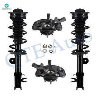 Set of 4 Front Suspension Knuckle Assembly-Quick Complete Strut-Coil Spring Assembly For 2017 Jeep Compass