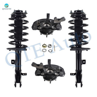 Set of 4 Front Suspension Knuckle Assembly-Quick Complete Strut-Coil Spring Assembly For 2011-2017 Jeep Patriot FWD