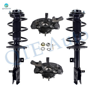 Set of 4 Front Suspension Knuckle Assembly-Quick Complete Strut-Coil Spring Assembly For 2007-2010 Jeep Patriot