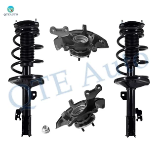 Set of 4 Front Suspension Knuckle Assembly-Quick Complete Strut-Coil Spring Assembly For 2004-2006 Toyota Sienna