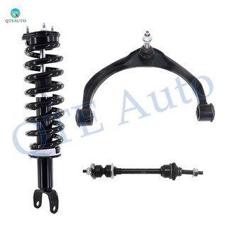 Set of 3 Front Left Upper Control Arm Ball Joint-Sway Bar Link-Quick Complete Strut-Coil Spring Assembly For 2019 RAM 1500 Classic