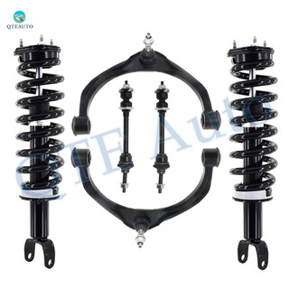 Set of 6 Front Upper Control Arm Ball Joint-Sway Bar Link-Quick Complete Strut-Coil Spring Assembly For 2019 RAM 1500 Classic