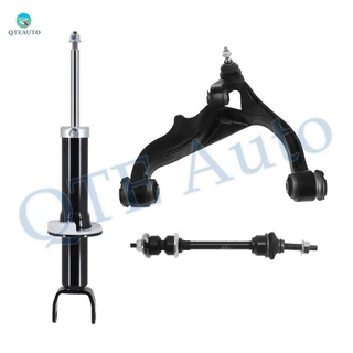 Set of 3 Front Left Lower Control Arm Ball Joint-Sway Bar Link-Suspension Strut Assembly For 2009 2010 Dodge RAM 1500